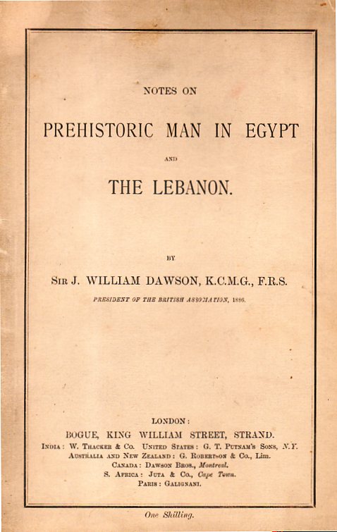 [USED] Notes on Prehistoric Man in Eygypt and the Lebanon