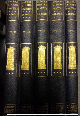 [USED] Modern Mining Practice, a practical work of reference on Mining Engineering -  Set of 5 volumes